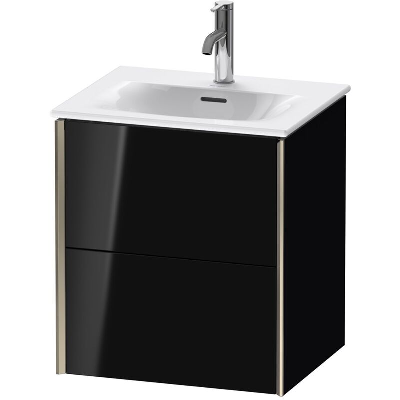 

Durait XViu 4131 Módulo mural, 2 cajones, para lavabo Viu 234453, 510x420 mm, Color (frente/cuerpo): champán mate/negro alto brillo - XV41310B140