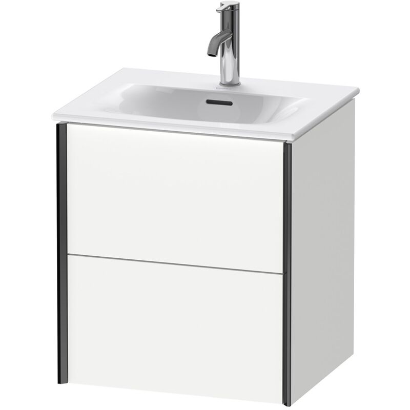 

Durait XViu 4131 Módulo mural, 2 cajones, para lavabo Viu 234453, 510x420 mm, Color (frente/cuerpo): negro mate/blanco mate - XV41310B218