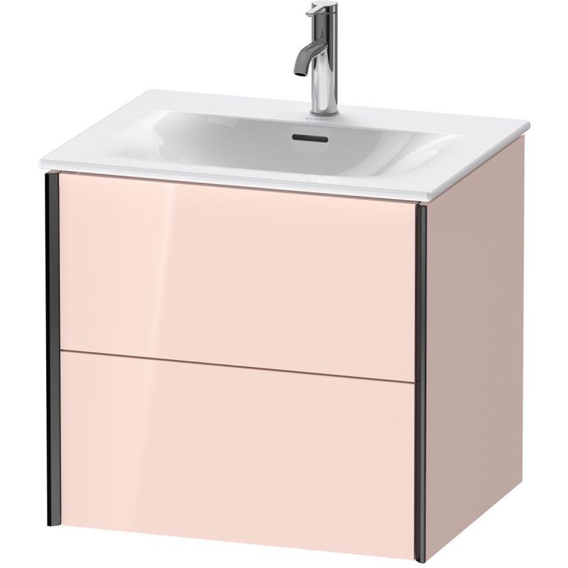 

Durait XViu 4132 Módulo mural, 2 cajones, para lavabo Viu 234463, 610x480 mm, Color (frente/cuerpo): negro mate/perla de ricotta hgl. - XV41320B210