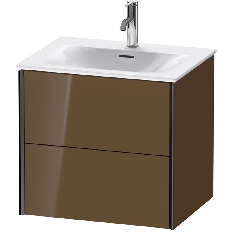 

Durait XViu 4132 Módulo mural, 2 cajones, para lavabo Viu 234463, 610x480 mm, Color (frente/cuerpo): negro mate/marrón oliva hgl. - XV41320B261