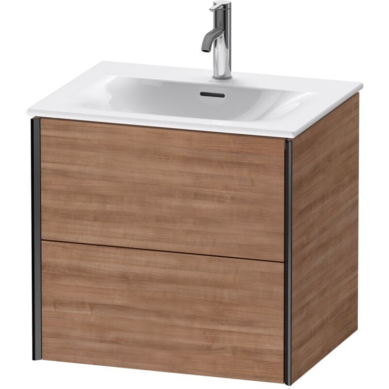 

Durait XViu 4132 Módulo mural, 2 cajones, para lavabo Viu 234463, 610x480 mm, Color (frente/cuerpo): negro mate/tesse. cerezo - XV41320B273