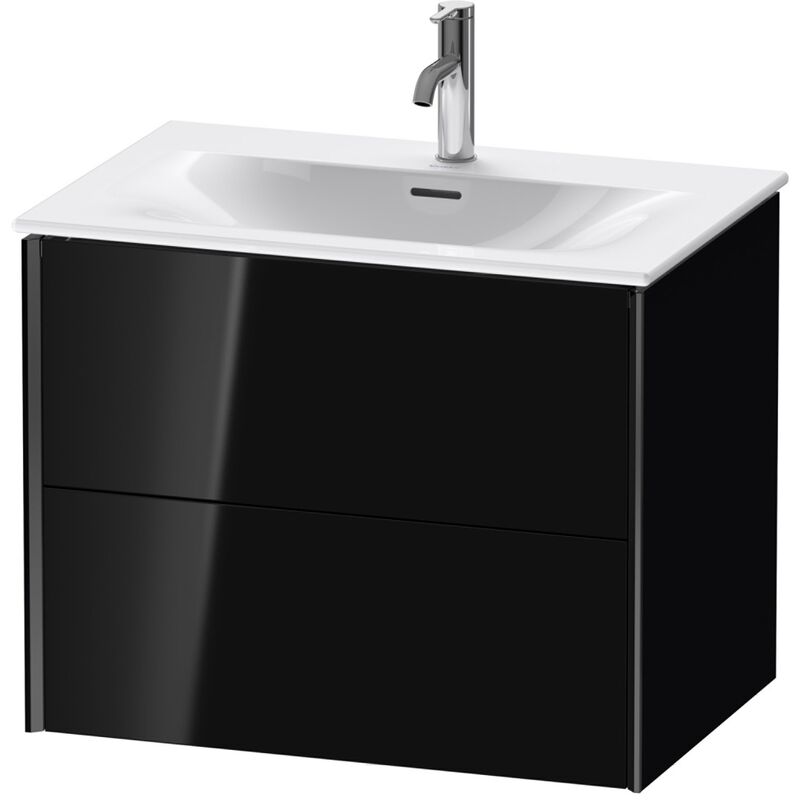 

Durait XViu 4133 Mueble bajo encimera, 2 cajones, para lavabo Viu 234473, 710x480 mm, Color (frente/cuerpo): negro mate / negro brillo intenso