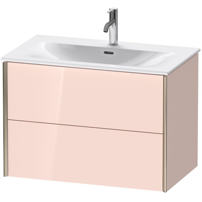 

Durait XViu 4134 Mueble bajo encimera, 2 cajones, para lavabo Viu 234483, 810x480 mm, Color (frente/cuerpo): champagne mate/apricot pearl hgl.