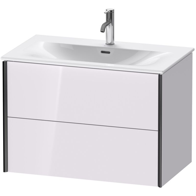 

Durait XViu 4134 Mueble bajo encimera, 2 cajones, para lavabo Viu 234483, 810x480 mm, Color (frente/cuerpo): negro mate/blanco lila hgl. - XV41340B227