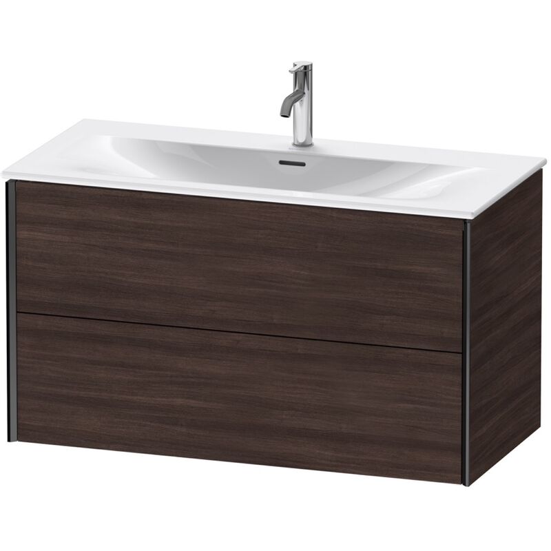 

Durait XViu 4135 Mueble bajo encimera, 2 cajones, para lavabo Viu 234410, 1010x480 mm, Color (frente/cuerpo): negro mate/castaño oscuro - XV41350B253