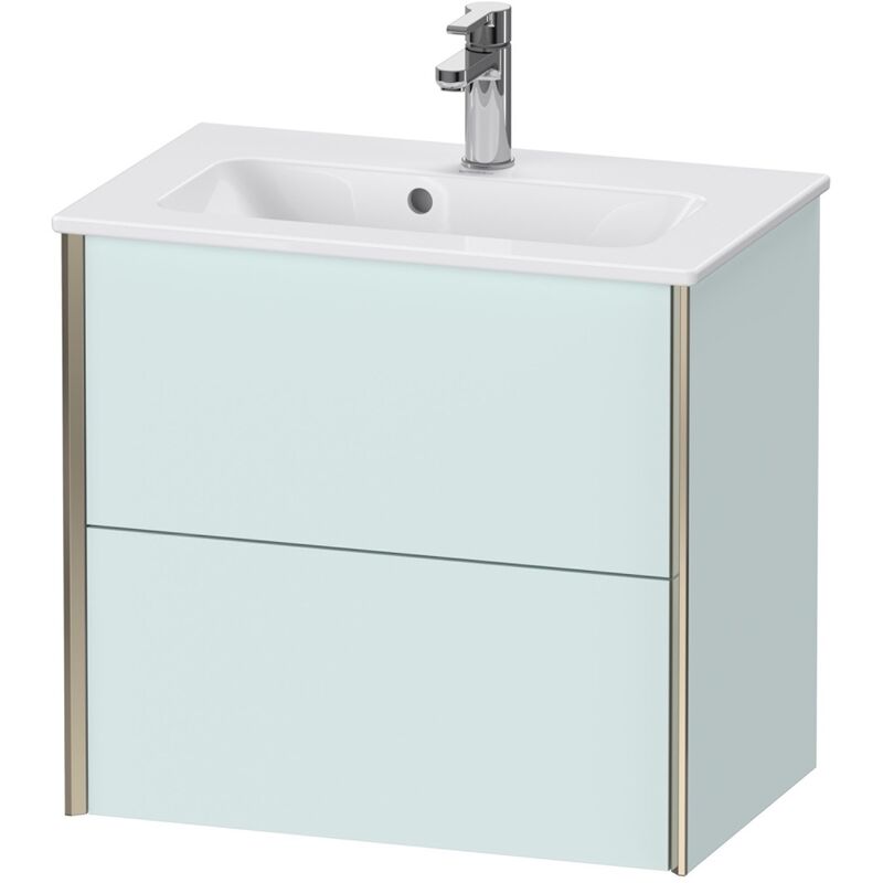 

Durait XViu 4178 Módulo mural, 2 cajones, para lavabo ME by Starck 234263, 610x390 mm, Color (frente/cuerpo): champán mate / azul claro mate