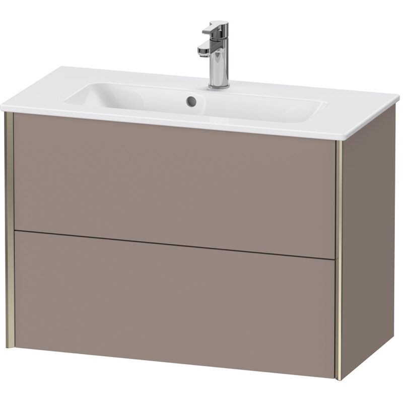 

Durait XViu 4179 Módulo mural, 2 cajones, para lavabo ME by Starck 234283, 810x390 mm, Color (frente/cuerpo): champán mate/basalto mate - XV41790B143