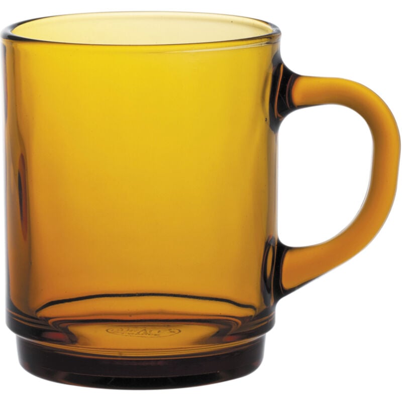 Duralex VERSAILLES AMBRE verre avec anse 260 ml orange - lot de 6 pcs.