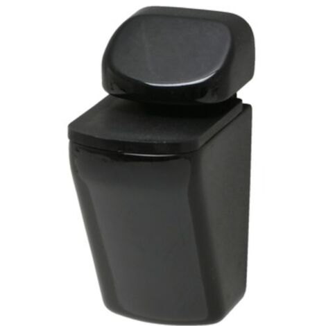 DURALINE - REGGIMENSOLA PER VETRO MINICLIP BLACK  4-24MM - MAX 20CM - MAX 25KG - COLORE NERO