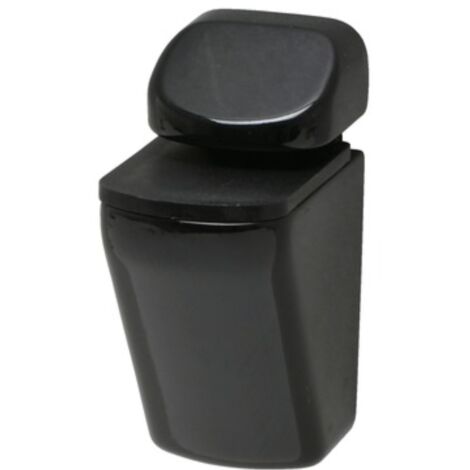 DURALINE - REGGIMENSOLA PER VETRO MINICLIP BLACK  4-24MM - MAX 20CM - MAX 25KG - COLORE NERO