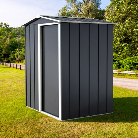 Abri de jardin métal 1,96m² – Kit d'ancrage inclus – Structure galvanisée 0,33mm – Résistance neige 58,5kg/m² – Dimensions L 161,7 x l 122,1 x ht 181,9 cm – Duramax