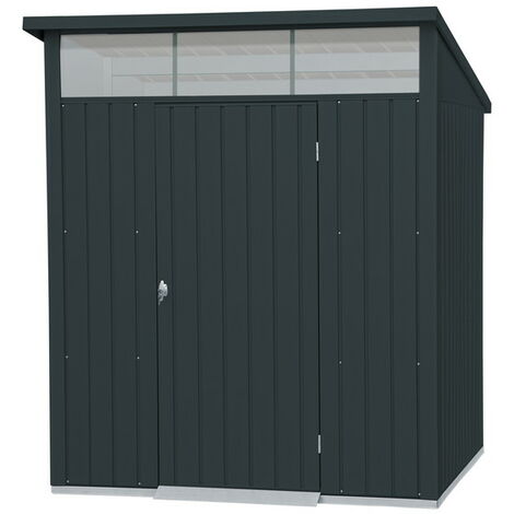 DURAMAX Abri de jardin métal MODERN - 3,32m² - Mono pente - Anthracite