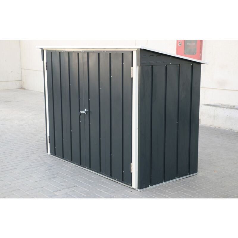 Duramax - Abri vélos Métal 0,33mm 2,05M² avec kit ancrage - Anthracite