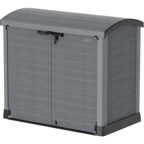 Duramax - Arcón cubre cubos exterior - 1200 L - PVC - color gris antracita -  -