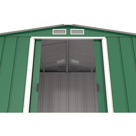 Duramax - caseta cobertizo jardín - ECO 8X6 - Metal - color verde