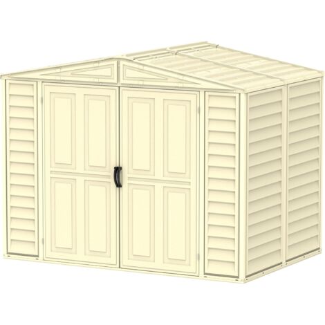 Duramax - caseta jardín - DURAMATE 8x6 - Resina PVC - color marfil