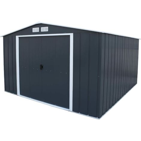 Duramax - caseta jardín - ECO ALCOY 10X12 - Metal - color gris antracita