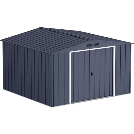 Duramax - caseta jardín - ECO JAVEA 10X10 - Metal - color gris antracita