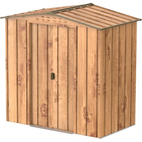 Duramax - caseta jardín - TOP VENUS 6X4 - Metal - color imitación madera