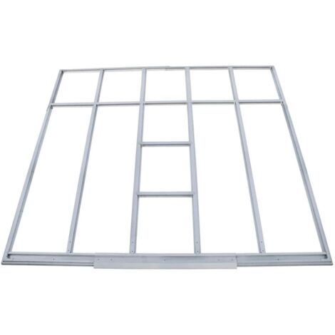 Duramax - Estructura de suelo para caseta - - Metal - gris - 8 x 8