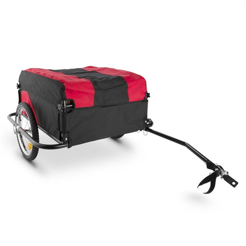 

DURAMAXX Mountee Remolque de carga para bicicletas 130l 60kg acero negro-rojo