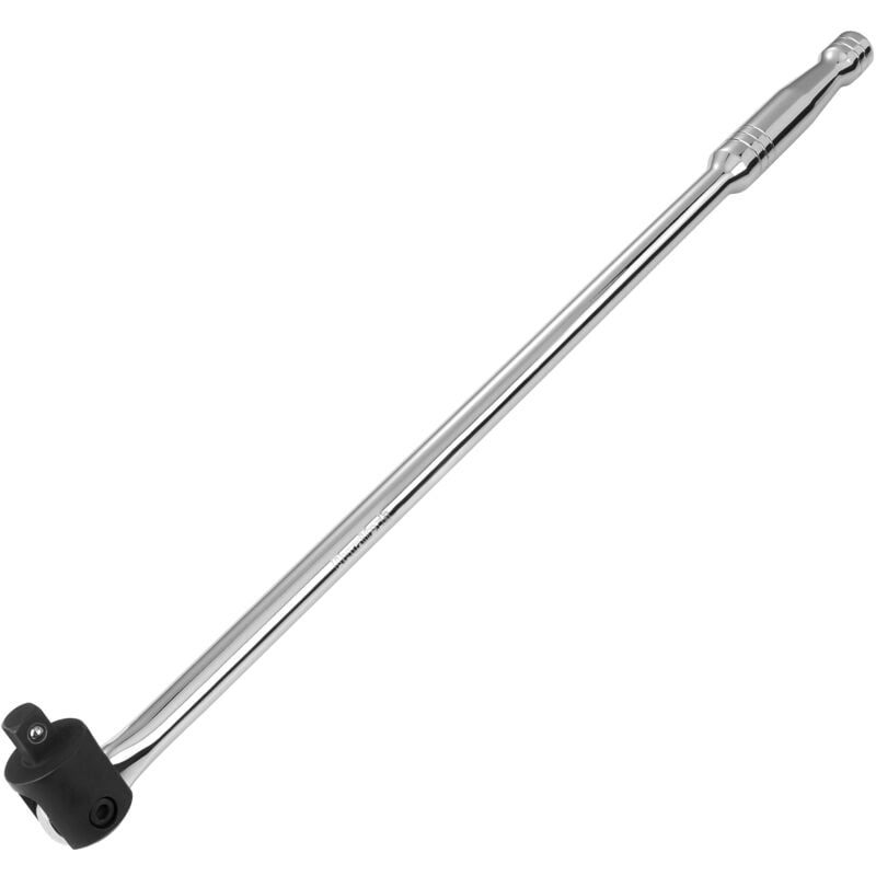 Poignée Articulée 1/2', Barre de Force Breaker Bar Barre 600 mm, Demonte Roue Durable, Argent - Duratech