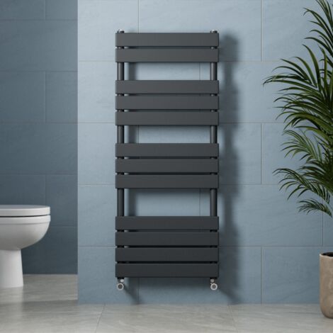 DuraTherm Flat Panel Heated Towel Rail Anthracite - 1200 x 500mm