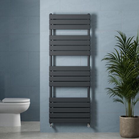 DuraTherm Flat Panel Heated Towel Rail Anthracite 1600x600mm