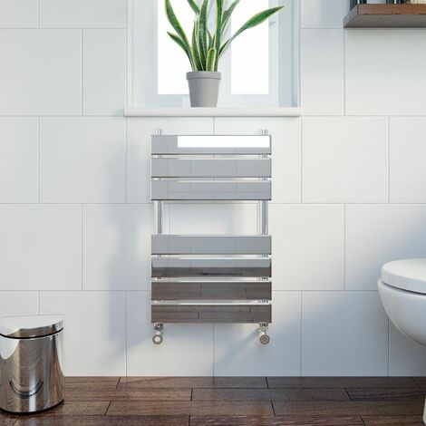 650mm Wide Chrome Heated Towel Rail Radiator Stylish Bathroom Straight Designer 