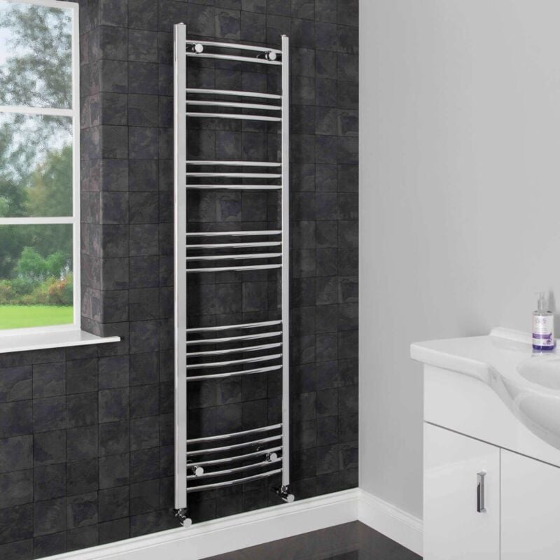 Heated Towel Rail 1600 x 450mm Curved - Duratherm