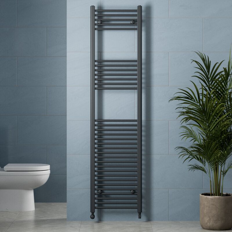 Image of Duratherm - Anthracite Heated Towel Rail&hellip;