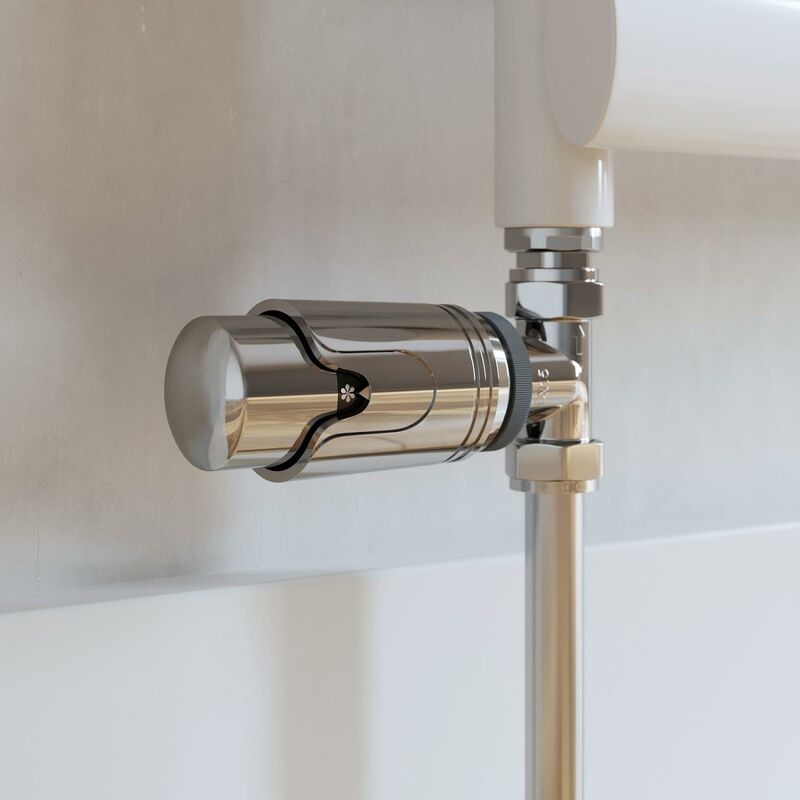 Image of Duratherm Straight Polished Chrome Thermostatic Radiator&hellip;