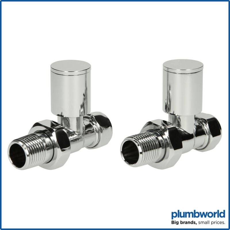 Straight Radiator Valve (Pair) - Duratherm