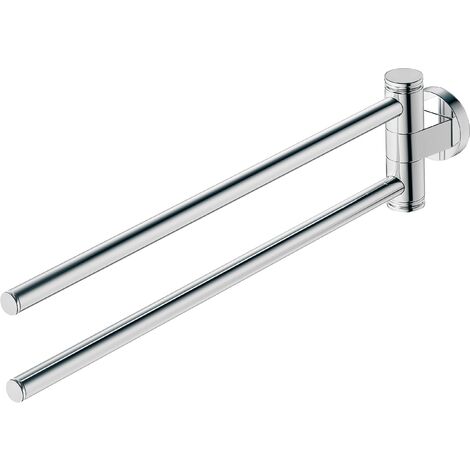 Duravit 0099221000 D codice portasciugamani a 2 bracci, mobili, 445 mm, cromato