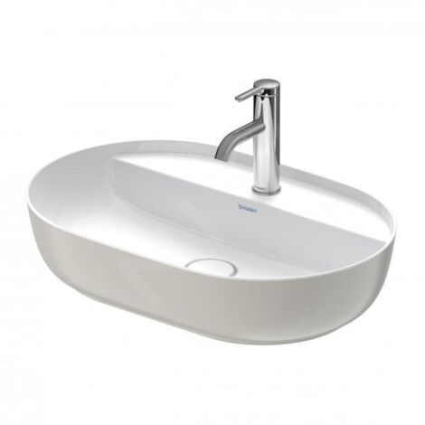 DURAVIT 03806023001 Vasque à poser Luv 600 mm sans trop-plein, avec vidange à écoulement libre