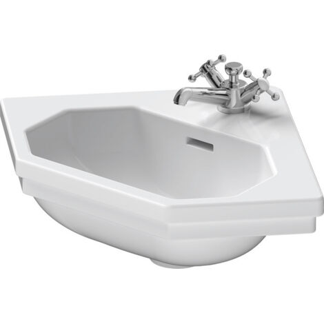 Duravit 1930 Eck Handwaschbecken, 59,5x45cm, mit Überlauf, 1
