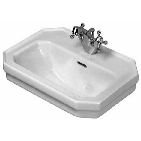 Duravit 1930 lave-mains, 50x36,5cm, avec trop-plein, 1 trou pour robinet, Coloris: Blanc - 0785500000