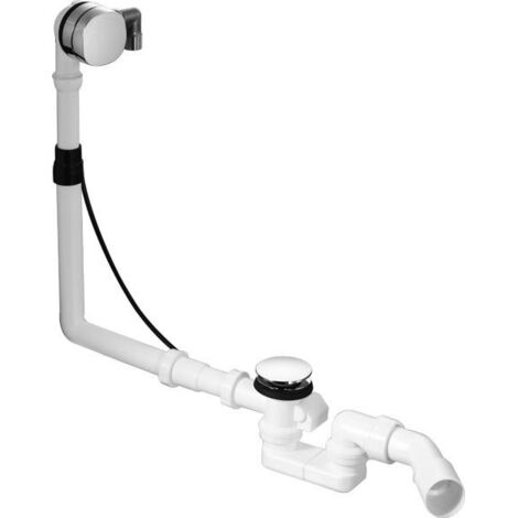 Duravit Ab-/Überlaufgarnitur QUADROVAL mit Wanneneinlauf chrom