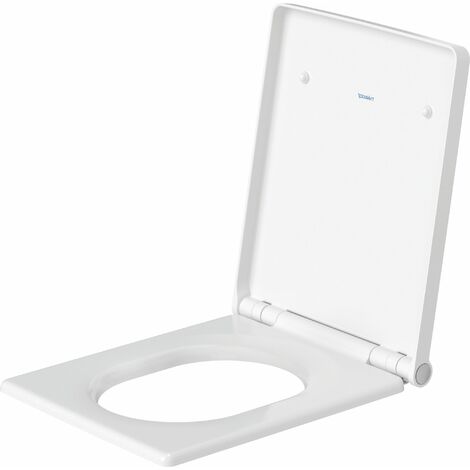Duravit – Abattant WC blanc en Duroplast – Frein de chute – Charnières en acier inoxydable – Amovible pour nettoyage facile - 0022090000