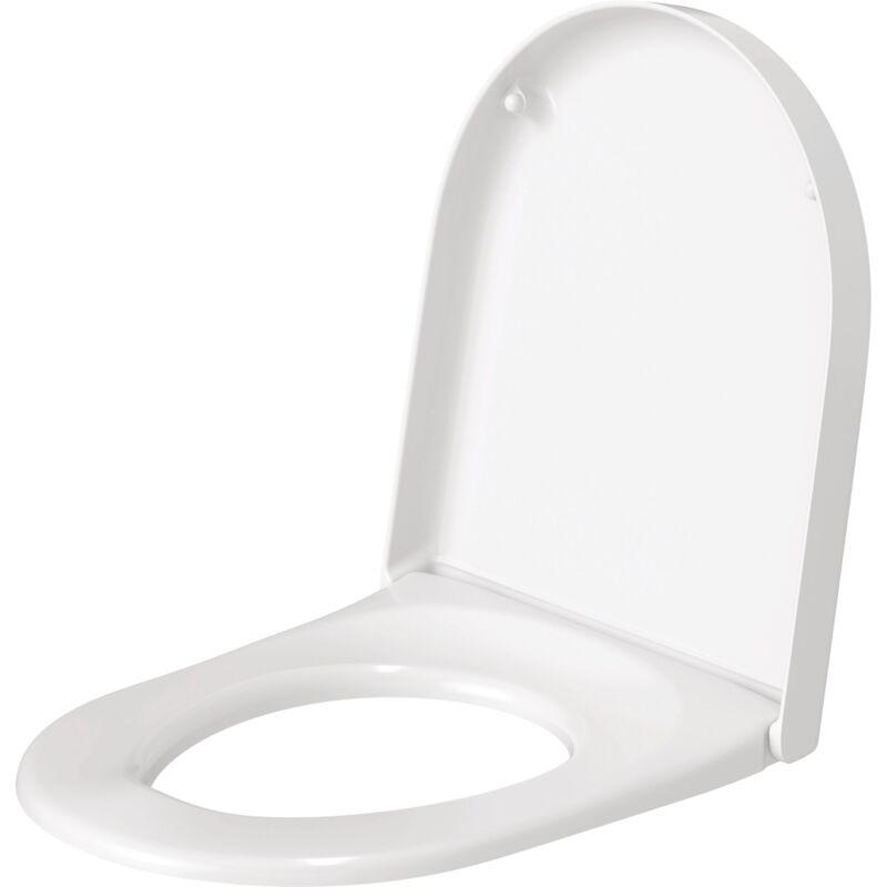 Abattant wc Starck 2/Darling avec amortisseur de fermeture, couvercle de toilette en thermoplastique, charnières en acier inoxydable, Blanc - Duravit