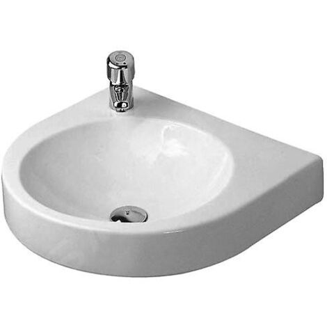 Duravit Architec - Lavabo sans trop-plein, 575 mm x 520 mm, blanc - lavabo, avec trou à droite 0449580008