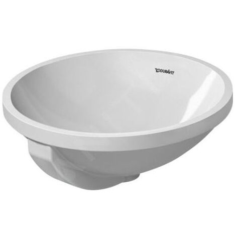 Duravit Architec - Vasque, diamètre 400 mm, sans trou de robinetterie, avec WonderGliss, blanc alpin 04684000001