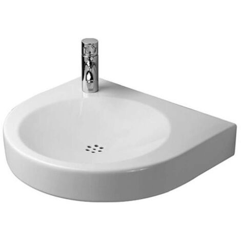 Duravit ARCHITEC VITAL MED lavabo sin rebosadero con plataforma para grifería 575x520mm 1 orificio para grifería li we