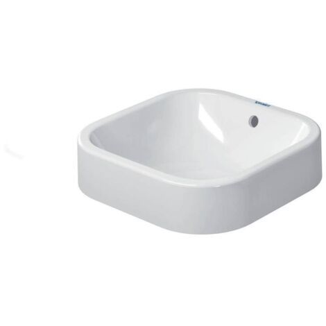 Duravit Aufsatzwaschtisch Happy D.2 400mm m. ÜL o. HLB geschliffen weiß