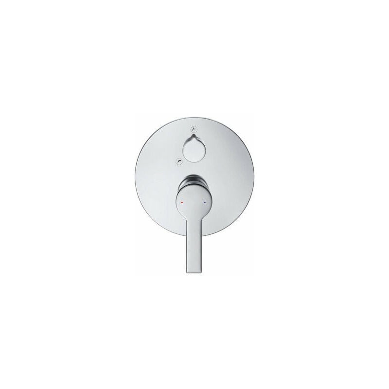 

Duravit B.2 Mezclador monomando para bañera empotrado, roseta redonda, 2 consumidores, caño de bañera transformable / ducha manual, con válvula de
