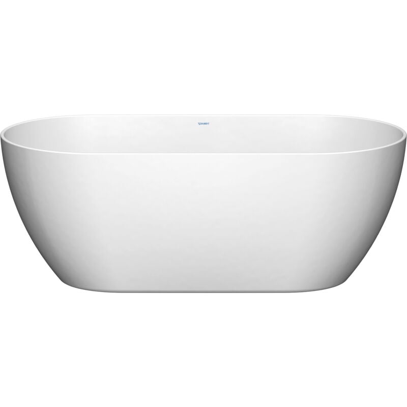 Duravit - Baignoire ilot en acrylique design pour salle de bain, vidage et trop-plein, 2 parois, 2 places - 150x75x45cm - Blanc mat - duramuna Blanc