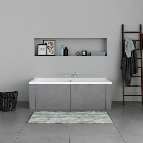 DURAVIT droite - 170x75x49,5cm - Blanc brillant - P3  gauche