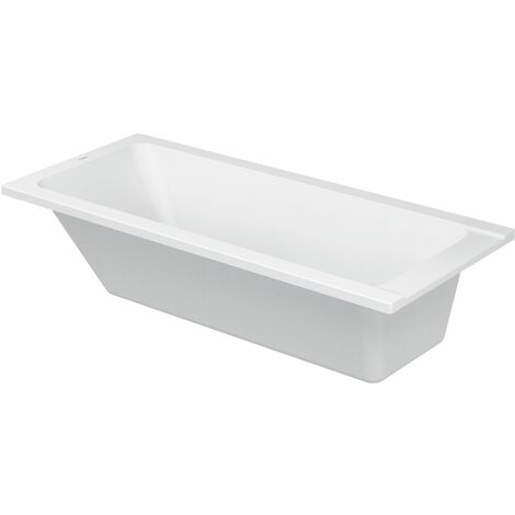 Duravit – Baignoire rectangulaire 170 x 75 cm – Acrylique sanitaire blanc – Installation encastrée – Design moderne et ergonomique