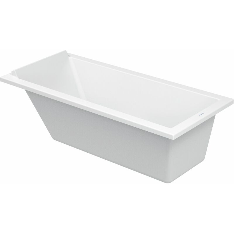 Duravit - Starck Baignoire rectangulaire 1 dossier 1600x700 mm - Acrylique blanc