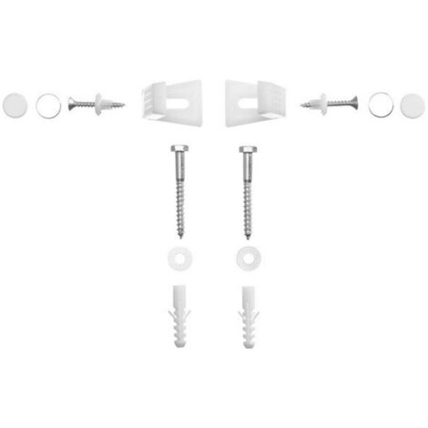 Duravit Befestigung 45x35mm, Abdeckkappen weiß/chrom